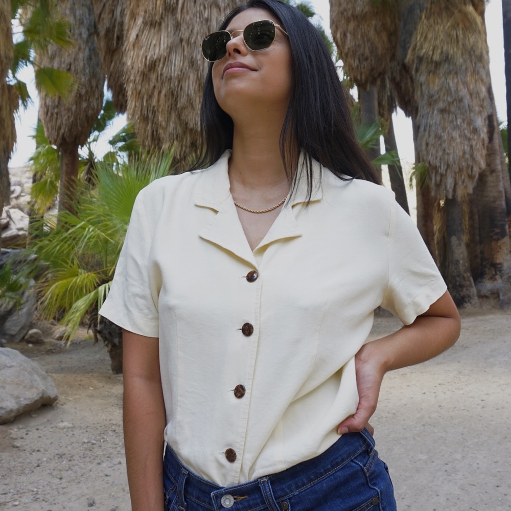 Yellow Zara Button up